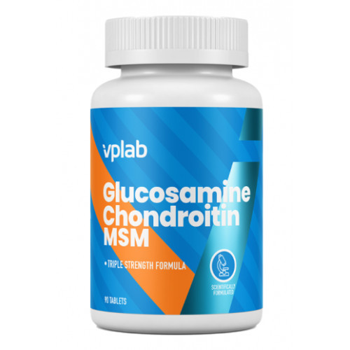 VPLab Nutrition Glucosamine Chondroitin MSM Maisto papildas su gliukozaminu, chondroitinu 90 kapsulių
