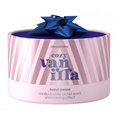 Alessandro Cozy Hand Cream With Shimmering Effect Drėkinantis rankų kremas suteikiantis švytėjimą 20ml