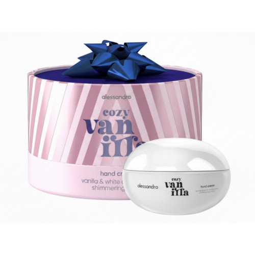 Alessandro Cozy Hand Cream With Shimmering Effect Drėkinantis rankų kremas suteikiantis švytėjimą 20ml