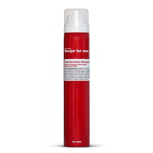 Recipe For Men Ultra Sensitive Shaving Foam Skutimosi putos jautriai odai 100ml