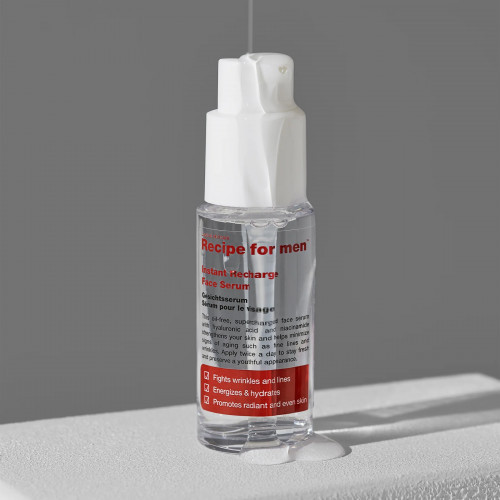 Recipe For Men Instant Recharge Face Serum Gaivinatis veido serumas 30ml