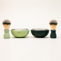 Leaf Shave Shave Bowl & Brush Skutimosi dubuo ir šepetėlis Black