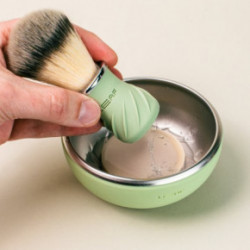 Leaf Shave Shave Bowl & Brush Skutimosi dubuo ir šepetėlis Black