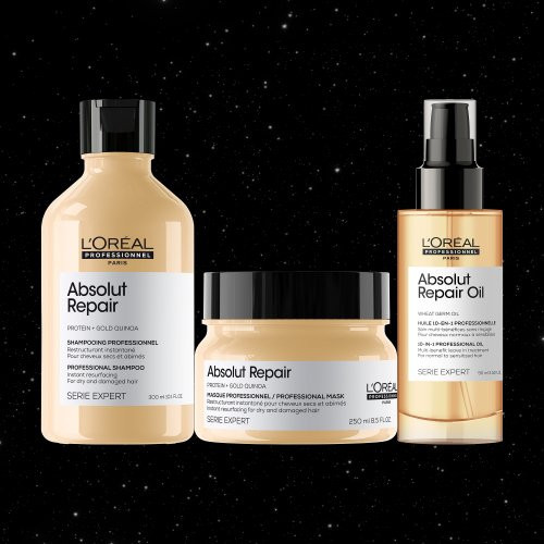 L'Oréal Professionnel Meteora Absolut Repair TRIO Atkuriamasis pažeistų plaukų rinkinys