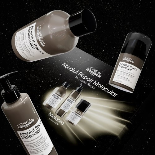 L'Oréal Professionnel Meteora Absolut Repair Molecular TRIO Plauko struktūrą atstatančių priemonių rinkinys