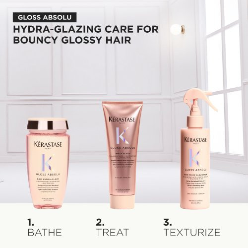 Kérastase Gloss Absolu Holiday Gift Set 2025 Žvilgesio suteikiantis plaukų priežiūros rinkinys