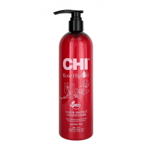 CHI Rose Hip Oil Conditioner Kondicionierius dažytiems plaukams su erškėtuogių aliejumi 340ml
