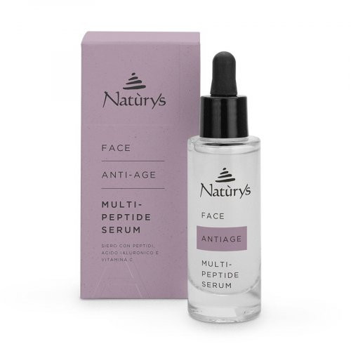 Naturys Face Anti-Age Multi-Peptide Serum Serumas su peptidais ir hialurono rūgštimi 30ml