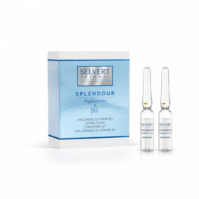 Selvert Thermal Hyaluronic & Vitamin B3 Lifting Flash Naha pinguldav kontsentraat hüaluroonhappe ja B3-vitamiiniga 2x1,5ml