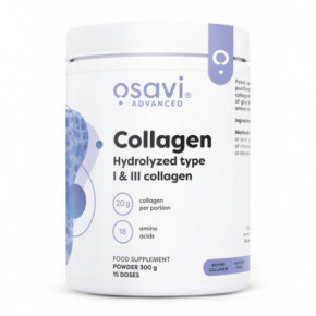 Osavi Collagen Peptides - Hydrolyzed Type 1 & 3 Hidrolizuoti kolageno peptidai (I ir III tipai) 300g
