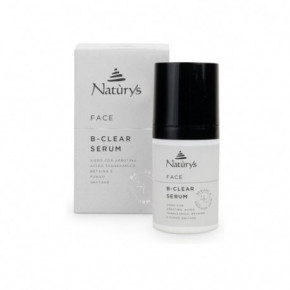 Naturys Face B-Clear Serum Serumas prieš pigmentaciją su traneksamo r. ir shiitake grybų ekstraktu 30ml