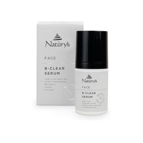 Naturys Face B-Clear Serum Serumas prieš pigmentaciją su traneksamo r. ir shiitake grybų ekstraktu 30ml