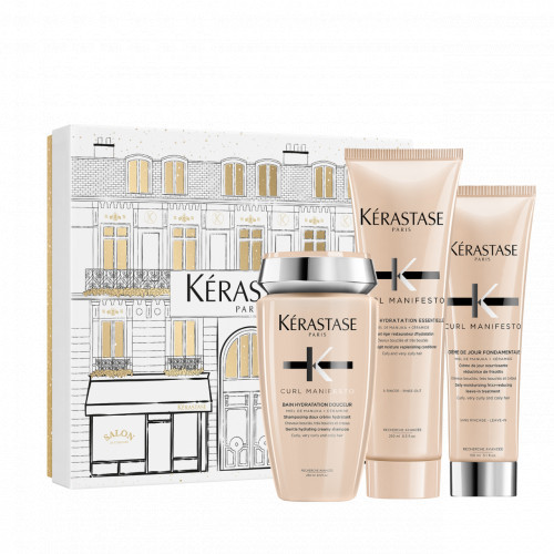 Kérastase Curl Manifesto Holiday Gift Set 2025 Banguotų ir garbanotų plaukų priemonių rinkinys