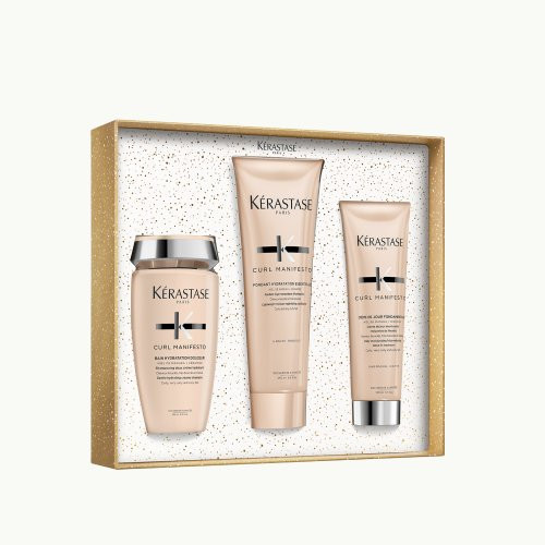 Kérastase Curl Manifesto Holiday Gift Set 2025 Banguotų ir garbanotų plaukų priemonių rinkinys