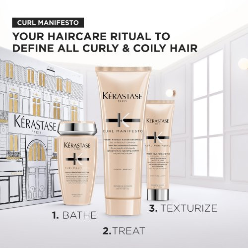 Kérastase Curl Manifesto Holiday Gift Set 2025 Banguotų ir garbanotų plaukų priemonių rinkinys