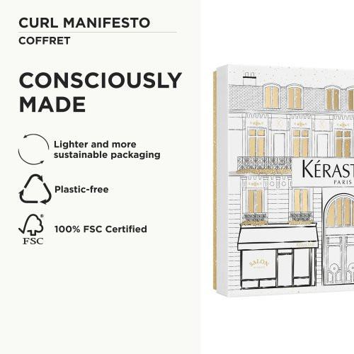 Kérastase Curl Manifesto Holiday Gift Set 2025 Banguotų ir garbanotų plaukų priemonių rinkinys