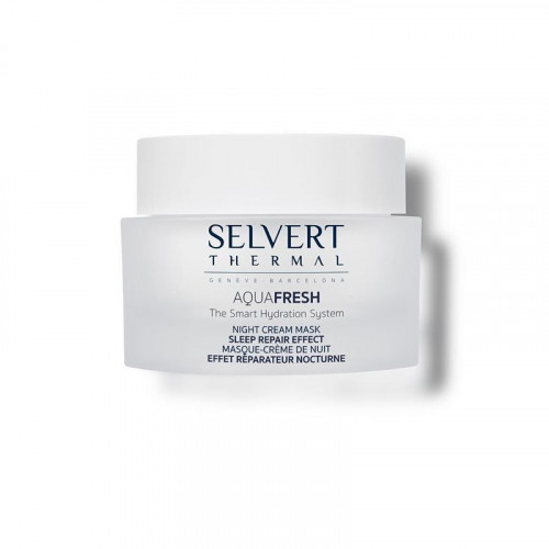Selvert Thermal Night Cream Mask Sleep Repair Effect Naktinė regeneruojamoji kreminė kaukė 50ml