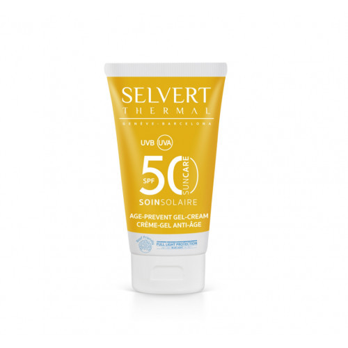 Selvert Thermal Sun Care Age Prevent Gel-cream SPF50 Apsauginis kremas-gelis veidui SPF50 50ml