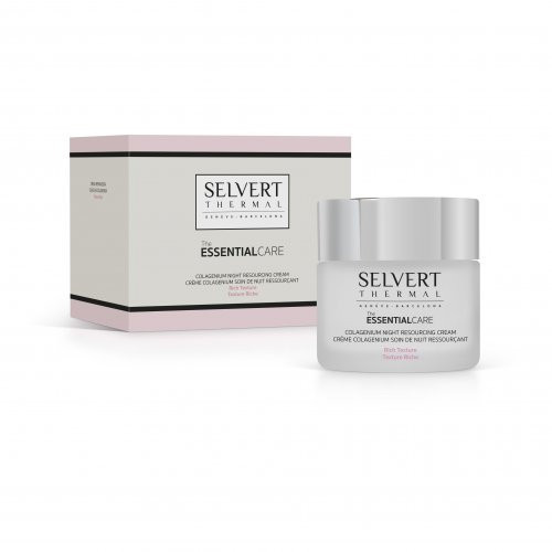 Selvert Thermal Colagenium Night Resourcing Cream Rich Texture Naktinis kremas su kolagenu 50ml