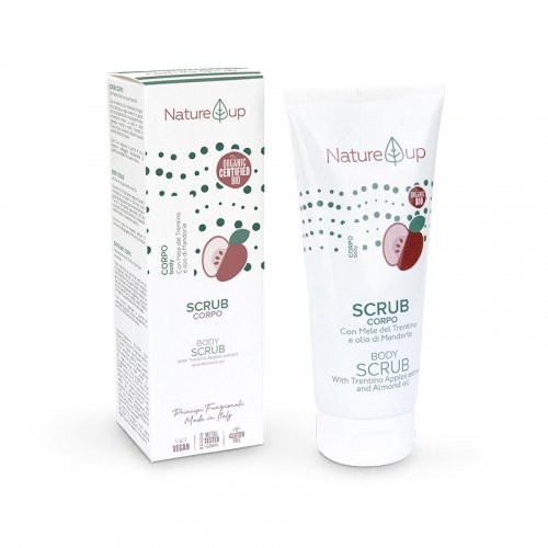 Naturys Nature Up Body Scrub Kūno šveitiklis su obuolių ekstraktu ir migdolų aliejumi 200ml