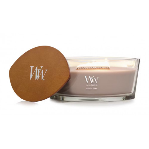 WoodWick Patchouli Creme Candle Žvakė Medium