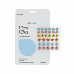 Pharma Oil Clear Vibes Pimple Patches Pleistrai spuogams 33 vnt