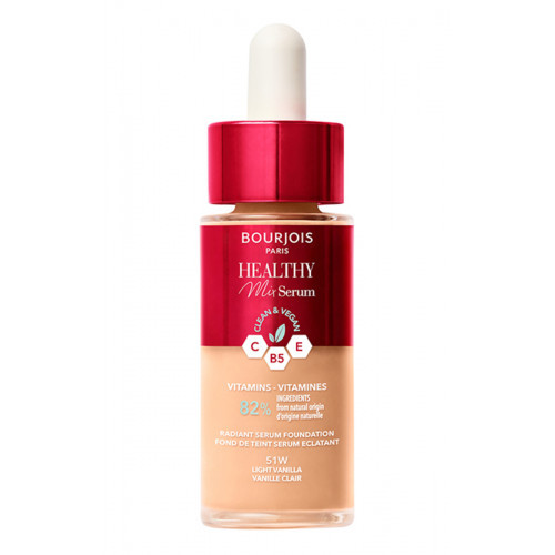 Bourjois Healthy Mix Serum Serumo teksdtūros makiažo pagrindas 30ml