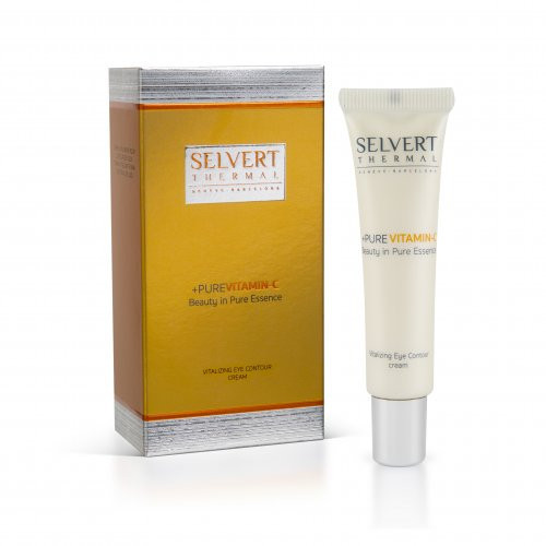 Selvert Thermal +Pure Vitamin-C Vitalizing Eye Contour Cream Revitalizuojamasis kremas akių sričiai 15ml