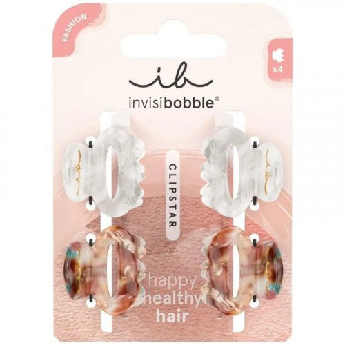 Invisibobble Clipstar Petit Bijoux Segtukai plaukams 4vnt