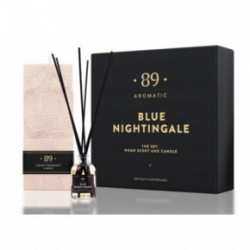 Aromatic 89 Home Fragrance & Perfumed Candle Set Namų kvapo ir palmių vaško žvakės rinkinys Blue Nightingale (Saldus gėlių)