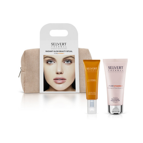 Selvert Thermal +Pure Vitamin C Glow Beauty Ritual Švytinčios odos ritualas su vitaminu C Rinkinys