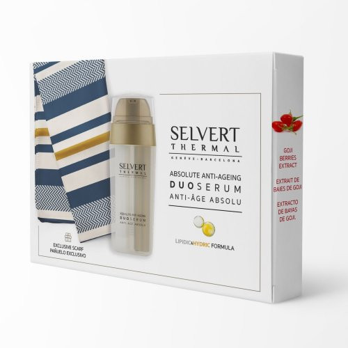 Selvert Thermal Absolute Anti-aging Duo Serum Dvifazis serumas prieš odos senėjimą + skarelė 30ml