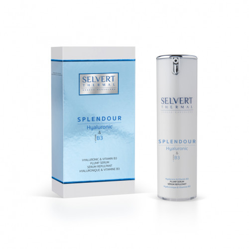 Selvert Thermal Hyaluronic & Vitamin B3 Plump Serum Drėkinamasis stangrinamasis serumas su hialuronu ir vitaminu B3 30ml