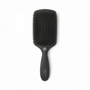HH Simonsen Paddle Smooth Brush Plaukų šepetys su natūraliais šereliais Black