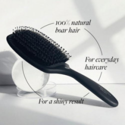 HH Simonsen Paddle Smooth Brush Plaukų šepetys su natūraliais šereliais Black