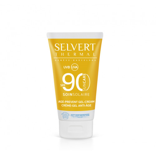 Selvert Thermal Sun Care Age Prevent Gel-cream SPF90 Apsauginis kremas-gelis veidui SPF90 50ml