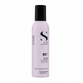 AlfaParf Milano Semi Di Lino Styling Illuminating Strong Mousse Stipras fiksācijas matu putas 250ml
