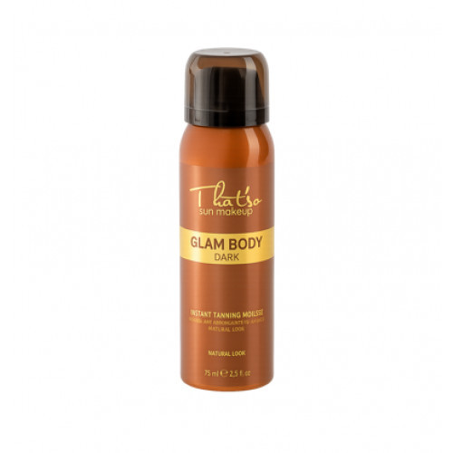 That'so Sun Makeup Glam Body Mousse Dark Purškiamos savaiminio įdegio putos (DHA 6%) 150ml