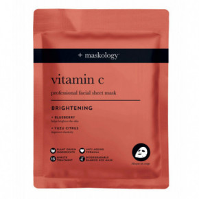 Maskology Vitamin C Professional Sheet Mask Lakštinė veido kaukė su vitaminu C 22ml
