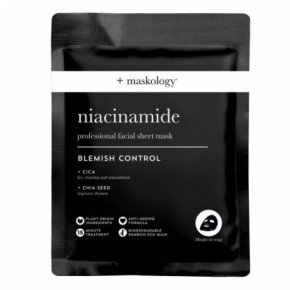 Maskology Niacinamide Professional Sheet Mask Lakštinė veido kaukė su niacinamidu 22ml