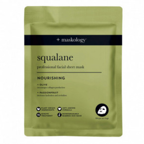 Maskology Squalane Professional Sheet Mask Lakštinė veido kaukė su skvalanu 22ml