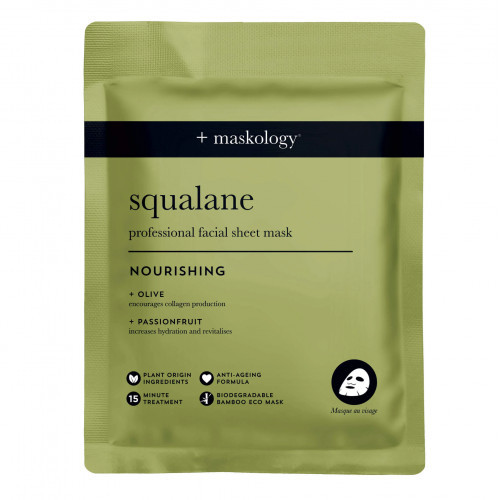 Maskology Squalane Professional Sheet Mask Lakštinė veido kaukė su skvalanu 22ml