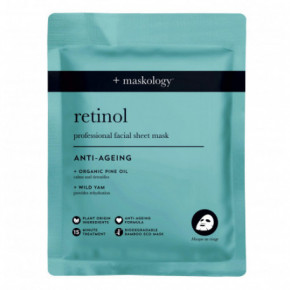 Maskology Retinol Professional Sheet Mask Lakštinė veido kaukė su retinoliu 22ml