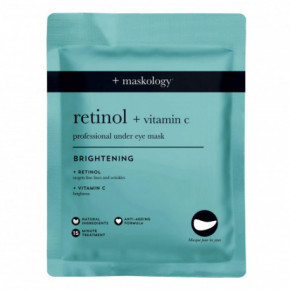 Maskology Retinol + Vitamin-C Professional Under Eye Mask Paakių kaukės 3 poros