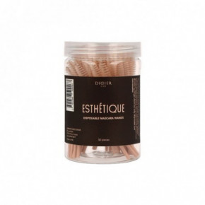 Didier Lab Esthétique Disposable Mascara Wands Ühekordsed ripsmete ja kulmude kammid 50 tk