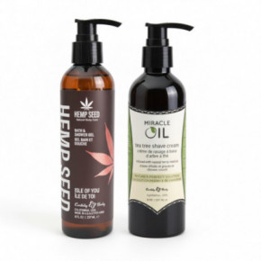 Hemp Seed Bath & Shower Gel and Shave Cream Kūno priežiūros rinkinys