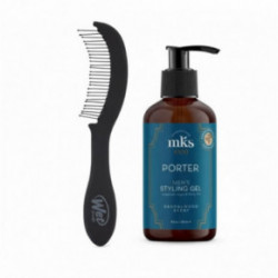 KlipShop Men's Detangling Comb and Porter Men's Styling Gel Set Plaukų priežiūros rinkinys vyrams