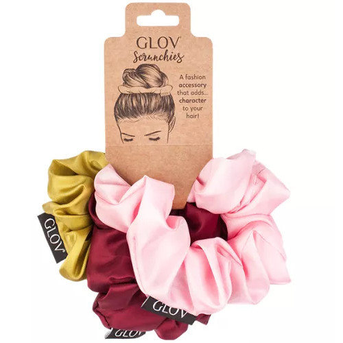 Glov Satin Scrunchie Satininės gumytės plaukams 3vnt