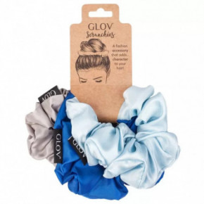 Glov Satin Scrunchie Satininės gumytės plaukams 3vnt