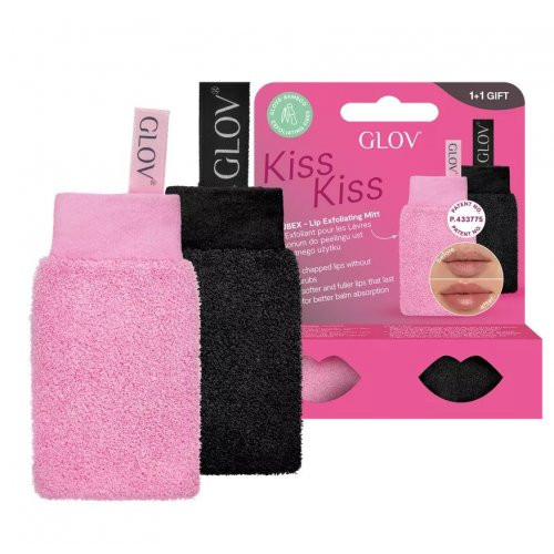 Glov Kiss&Kiss Lip Exfoliating Set Lūpų šveitimo pirštinių rinkinys 1 vnt.